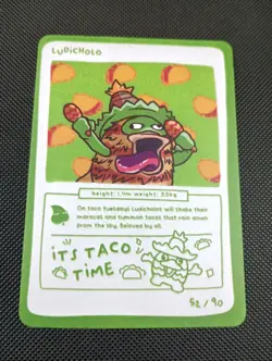 Ludicholo (Ludicolo) 52/90 - Pokedoodles Set 1 Fan Art - Pokemon - Image 1