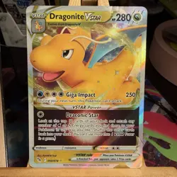 Dragonite VSTAR 050/078 Pokemon GO Full Art Ultra Rare Holo Pokemon TCG NM/LP - Image 1
