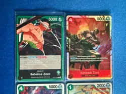 Roronoa One Piece TCG ST21-015 Super Rare+OP12 Leader+OP07 Uncommon - ships PWE - Image 3