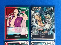 Smoker One Piece TCG 4-card lot ST06 Super Rare+OP10 Leader+more - ships PWE - Image 3
