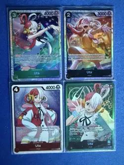 Uta One Piece TCG ST06-002/ST11-002 Super Rare+ST11 Rare+OP01 Rare - ships PWE - Image 1