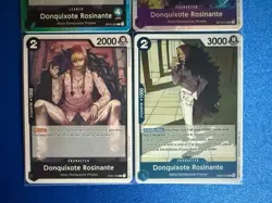 Donquixote Rosinante One Piece TCG 4-card lot OP10 Super Rare+OP05 Leader+++PWE - Image 4