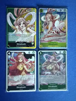 Shirahoshi One Piece TCG EB01 Super Rare+OP11 Leader+OP11 Rare+more - ships PWE - Image 1