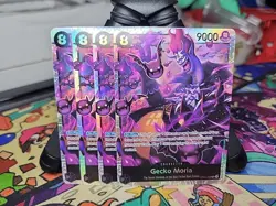 X4 Gecko Moria OP06-086 One Piece TCG Wings of the Captain Foil English Playset - Image 1