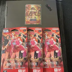 One Piece EB-03 Heroines Edition Booster Pack Lot(3) And Monkey D Luffy Promo!!! - Image 1