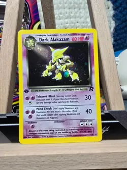 1st Edition Dark Alakazam (1/82) Team Rocket Set Holo Pokemon Card! - Image 2