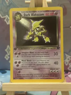 Pokemon TCG: Dark Alakazam Holo 1st Edition (Team Rocket 1/82) - Image 1