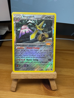 Aegislash 85/146 - XY Base Set - STAFF Promo - Pokemon Card - Image 1