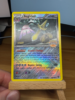 Aegislash 85/146 - XY Base Set - STAFF Promo - Pokemon Card - Image 2