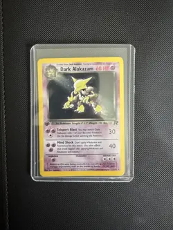 Pokemon TCG Dark Alakazam - 1/82 - 1st Edition Team Rocket Holo RARE LP - Image 5