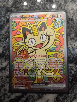 Meowth EX 121/088 Pokemon TCG Perfect Order Special Illustration Rare English - Image 1