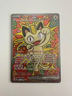 Meowth EX 121/088 Pokemon TCG Perfect Order Special Illustration Rare English - Image 1