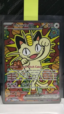 Meowth EX 121/088 Pokemon TCG Perfect Order Special Illustration Rare English - Image 1