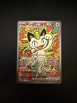 Meowth EX 121/088 Pokemon TCG Perfect Order Special Illustration Rare English - Image 1