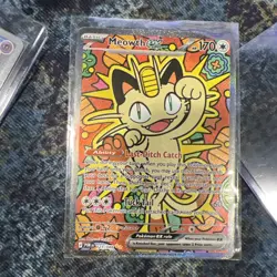 Pokemon TCG Meowth ex 121/088 Special Illustration Rare Perfect Order Prerelease - Image 3