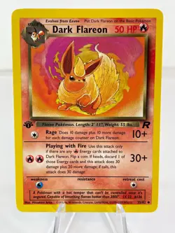 1st Edition Dark Flareon 35/82 - Team Rocket - Uncommon - Pokemon - NM - Image 1