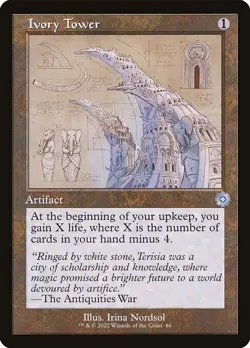 NM Foil Ivory Tower, The Brothers' War Retro Artifacts, Magic the Gathering, 86 - Image 1