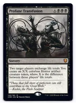 Profane Transfusion LP Commander Legends 145/361 MTG Regular - Image 1