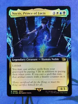 1x FOIL EXTENDED Noctis, Prince of Lucis, NM, FIN, Magic: the Gathering, MtG - Image 1