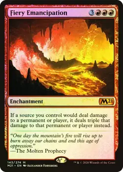 Fiery Emancipation *FOIL* - M21 - NM - Magic The Gathering - MTG - Image 1