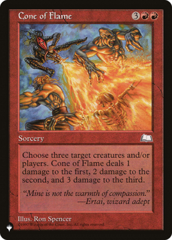 Cone of Flame #95 | Near Mint | The List PLST | Magic MTG - Image 1