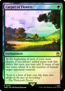 Carpet of Flowers Foil Doctor Who Commander NM MTG - Image 1