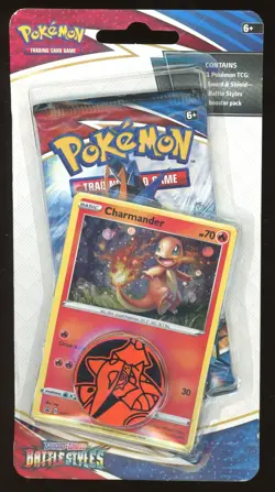 Pokemon SWSH Battle Styles Single Booster Blister Pack (Charmander) NEW Sealed - Image 1