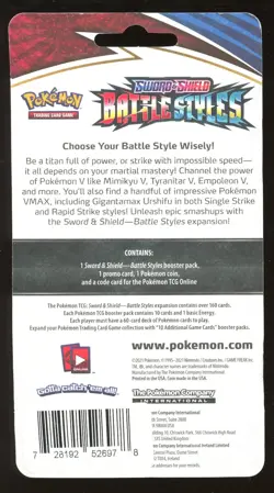 Pokemon SWSH Battle Styles Single Booster Blister Pack (Charmander) NEW Sealed - Image 2