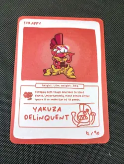 Scrappy (Scrafty) 12/90 - Pokedoodles Set 1 Fan Art - Pokemon - Image 1