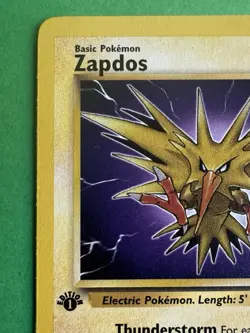 Pokemon Zapdos 30/62 1st Edition Fossil Rare NM WOTC 1999 - Image 3