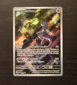 MEWTWO SVP 052 Scarlet Violet 151 Promo Illustration Rare Pokemon Card - Image 1