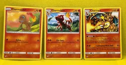 Pokemon Tcg Charmander 12/181 Charmeleon 13/181 Charmander 14/181 Non Holo Set - Image 1