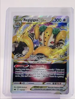 REGIGIGAS VSTAR 2023 POKEMON SWSH CROWN ZENITH ULTRA RARE 114/159 Q2714 - Image 1