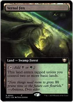 MTG Edge Of Eternities Vernal Fen Commander Extended Art (Rare) - Image 1