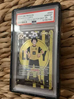 2025 ONE PIECE PROMO. BVB X ONE PIECE MATCH DAY 2025 #003 MONKEY D. LUFFY PSA 10 - Image 3