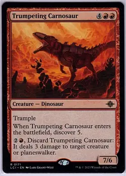 MTG Lost Caverns of Ixalan Trumpeting Carnosaur (Rare) - Image 1