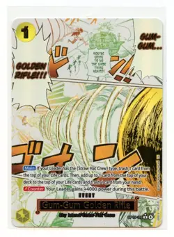 Gum-Gum Golden Rifle (Alt Art) OP15-116 R* Adventure on Kami's Island - English - Image 1