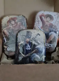 One Piece Tin Pack Set Vol 2 Set of 3 | TS-02 OP-13 | Factory Sealed | Bandai | - Image 1