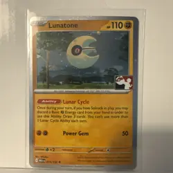 Lunatone 074/132 Holo Swirl! Pokemon Prize Pack Series 8 Promo Pokemon Card NM - Image 1