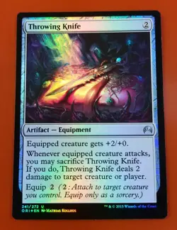 1x Throwing Knife | FOIL | Magic Origins | MTG Magic Cards - Image 1