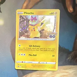 Pokemon TCG Pikachu SWSH234 Pokemon GO Promo Basic Card English - Image 1