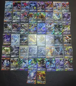 50 Lot Pokemon TCG Chinese CARD GX Mewtwo/Charizard/Glaceon/Lugia SE58 - Image 1