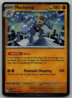 Machamp (Cosmos Holo) Rare Miscellaneous Cards & Products 068/165 NM - Image 1