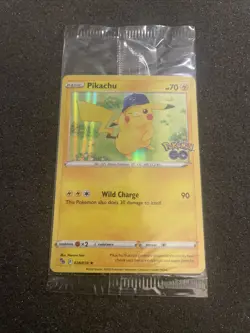 Pokemon/Pokemon GO Prerelease Pikachu Holo Foil Promo Card #028/078 Sealed - Image 1