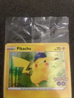 Pokemon/Pokemon GO Prerelease Pikachu Holo Foil Promo Card #028/078 Sealed - Image 4