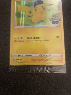 Pokemon/Pokemon GO Prerelease Pikachu Holo Foil Promo Card #028/078 Sealed - Image 5