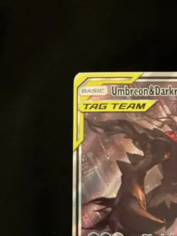 Pokemon Umbreon & Darkrai GX SM241 TAG TEAM Sun & Moon Promo Holo Card MP - Image 3