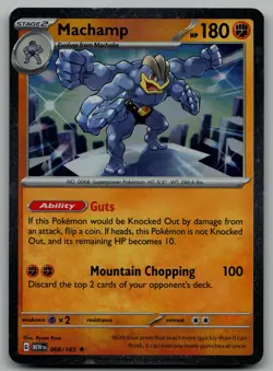 Machamp (Cosmos Holo) Rare Miscellaneous Cards & Products 068/165 NM - Image 1