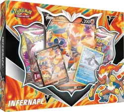 Pokemon Infernape V Box Sealed Promo Empoleon Card 4 Booster Packs TCG 820650851193 - Image 1