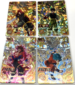 Dragon Ball Heroes Goku Blue SSJ4 Trunks Xeno Holo Card Set BM12-HCP1 3 4 7 set - Image 1